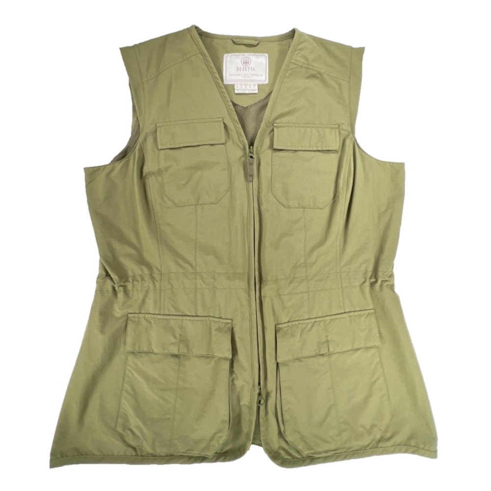 Vest Womens XL Green Beretta Arden Avocado Hunting Pocket Quick Dry Outdoor Hike